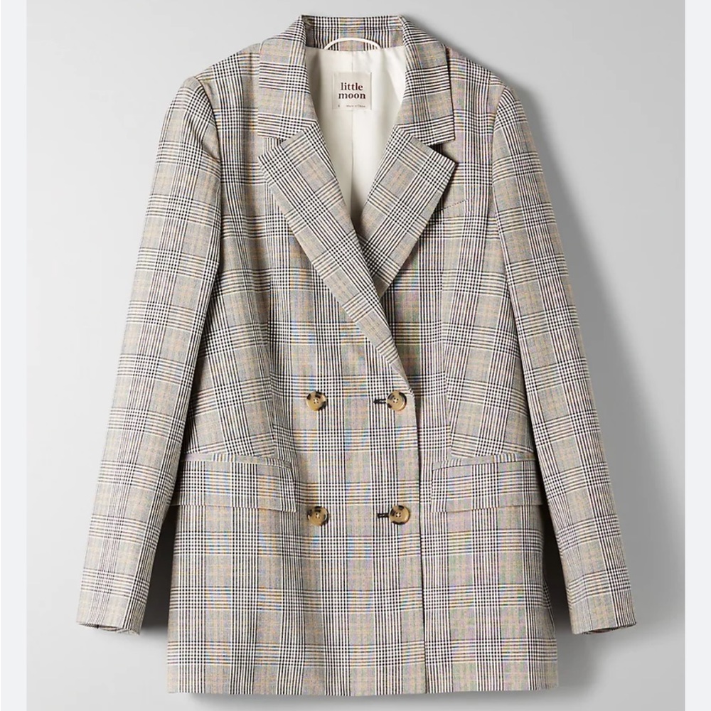 CLEAR OUT SALE - Aritzia Little Moon Caluna Plaid Blazer